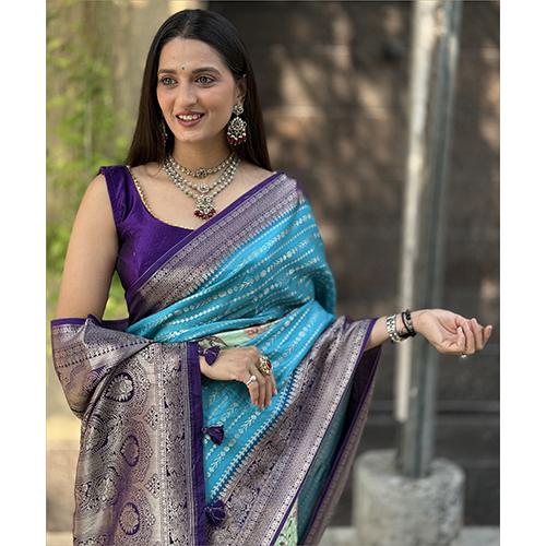 Elegant Mysore Saree - Color: Lavender