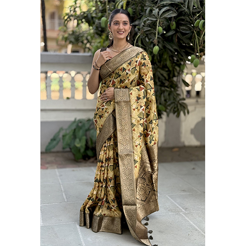 Dola Silk Gala Rich Pallu-Et-2231 Digital Printed Saree - Color: Multicolor