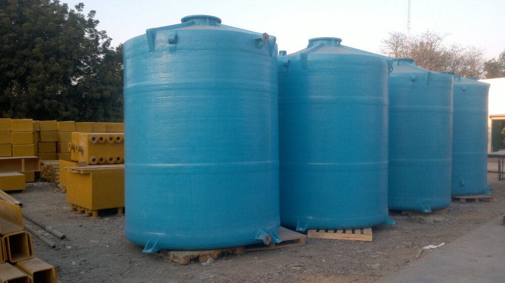 FRP Tank - 27000 Ltr, 5x3x1.5 m, Custom Color | Lightweight, Corrosion Resistant, High Strength for Chemical and Effluent Water Storage