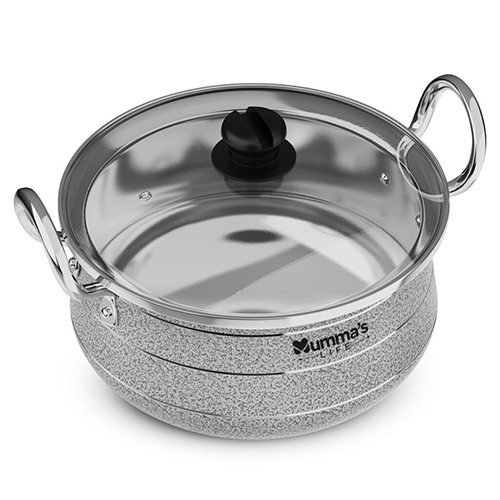 Non Stick Aluminium Handi With Glass Lid - Application: Household