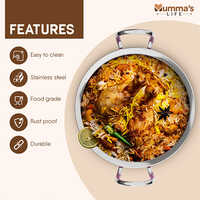 Non Stick Aluminium Handi With Glass Lid
