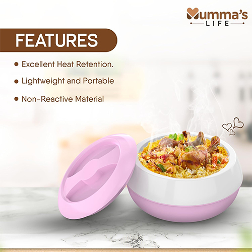 Pink Plastic Casserole - Metal Type: Stainless Steel