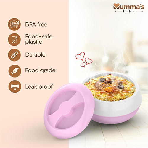 Pink Plastic Casserole - Metal Type: Stainless Steel