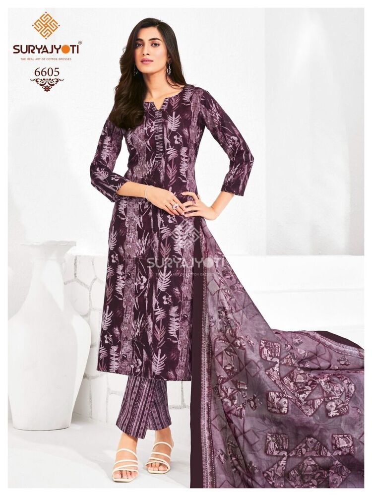 SuryaJyoti Trendy Cotton Vol-66  Dress Material