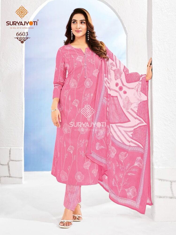 SuryaJyoti Trendy Cotton Vol-66  Dress Material