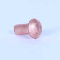 Round Head Copper Rivets - Finish: Polished