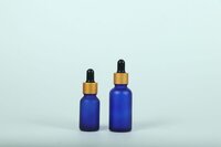 10-30ML BLUE FROSTED GLASS DROPPER BOTTLE