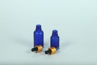 10-30ML BLUE FROSTED GLASS DROPPER BOTTLE