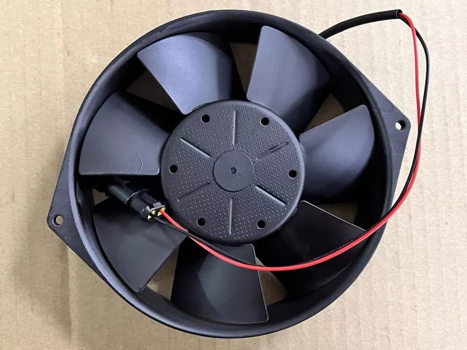 EBMPAPST 7114 NHU Axial Fan 24V-790mA 19W DC Brushless Air Cooling Fan 3350 RPM 150 * 150 * 38mm 2-Wire (Metal)