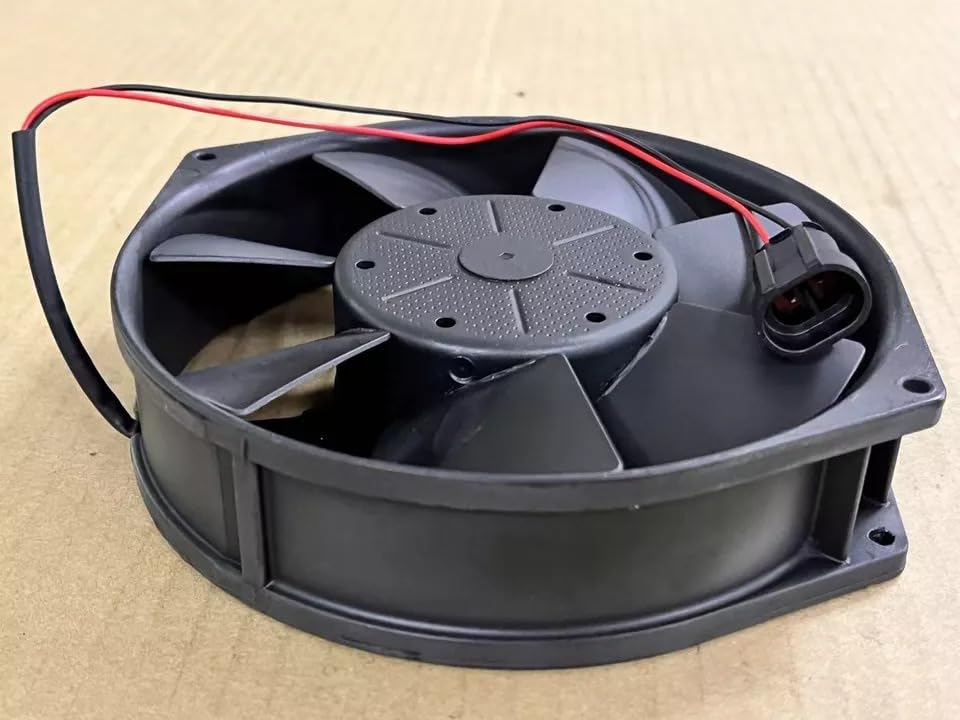 EBMPAPST 7114 NHU Axial Fan 24V-790mA 19W DC Brushless Air Cooling Fan 3350 RPM 150 * 150 * 38mm 2-Wire (Metal)