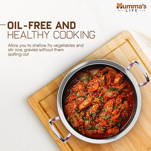 Non Stick Aluminium Handi With Glass Lid