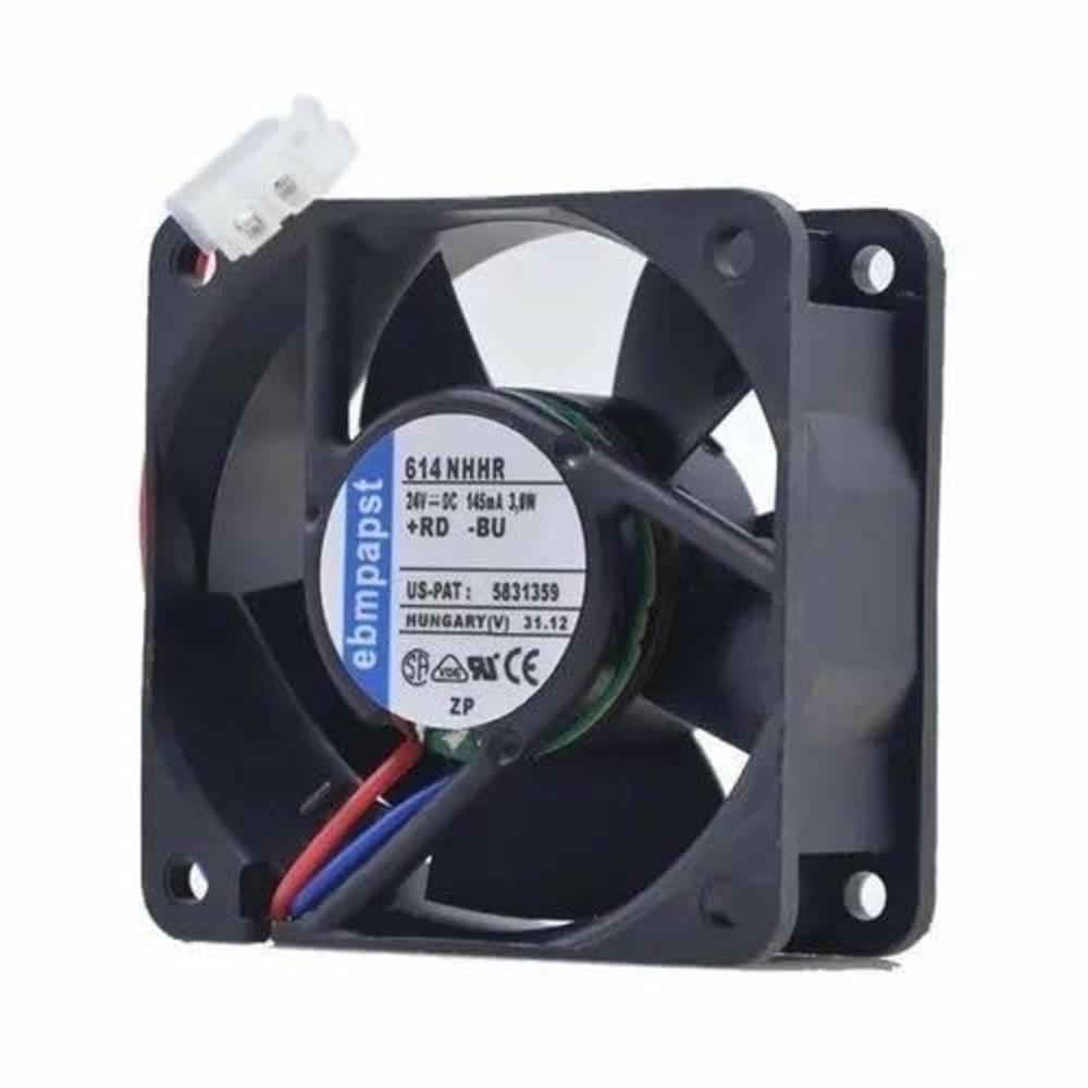ebmpapst 614 NHHR DC FAB 24V-125mA 3.0W Air Cooling Fan,60 * 60 * 25 mm 2-Wire