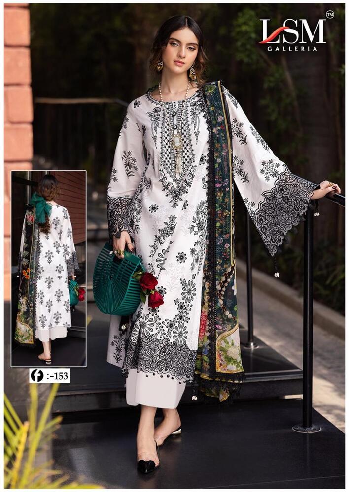 LSM Firdous Queen Vol-15  Karachi Dress Material