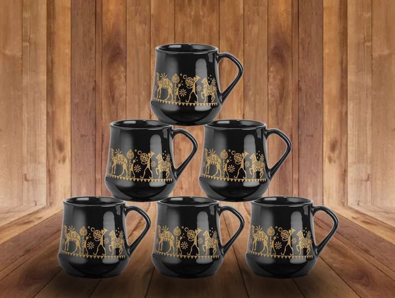 CERAMIC TEA COFFEE MUG SET OF 6