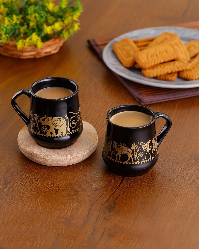 CERAMIC TEA COFFEE MUG SET OF 6