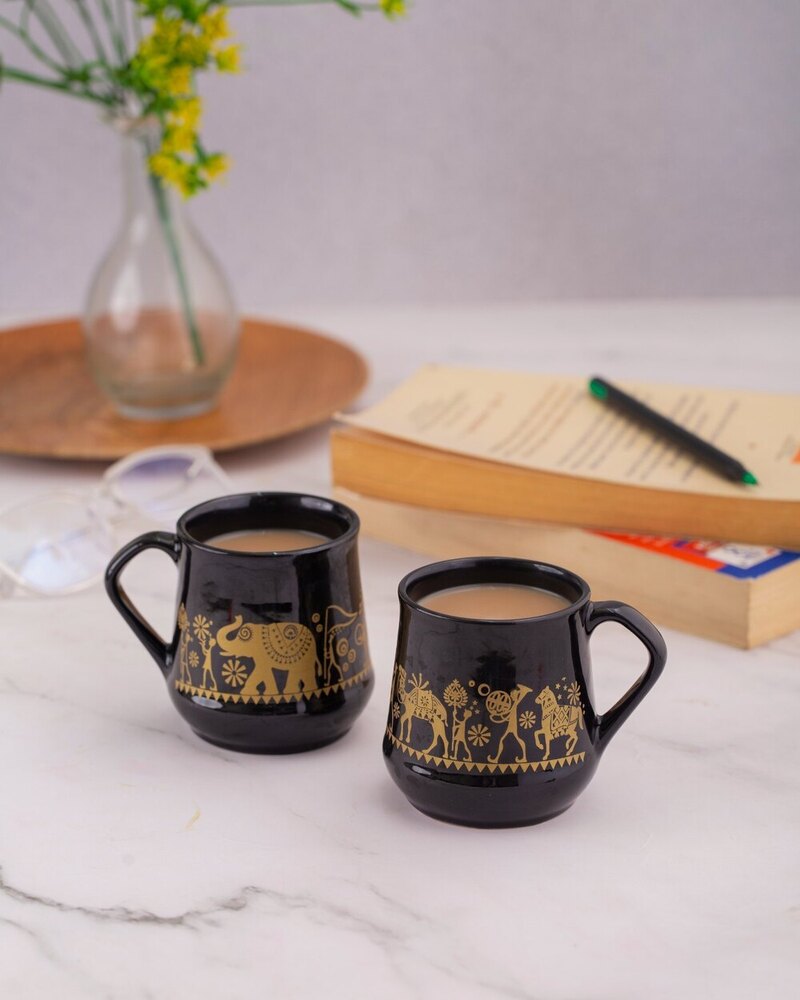 CERAMIC TEA COFFEE MUG SET OF 6
