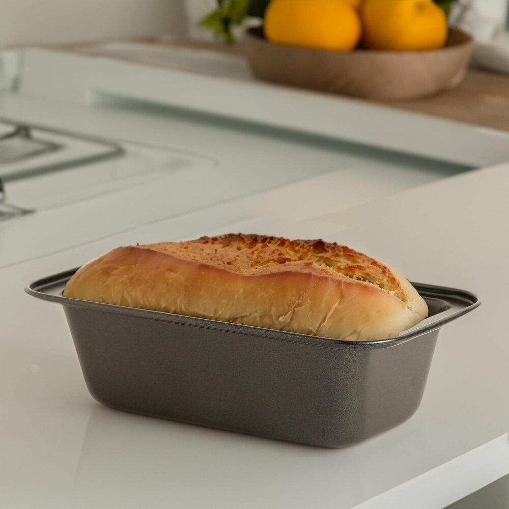 Bread Mould - High-grade Carbon Steel, Non-stick Coating | Even Heat Distribution, Multi-purpose Use, Easy To Clean, Dishwasher Safe, Rugged Black Design