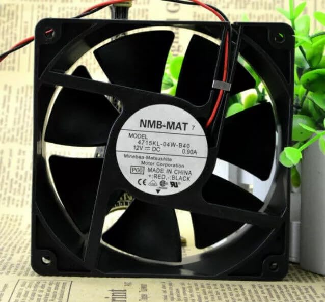NMB-MAT 4715KL-04W-B40 Axial Fan 12V-0.90A DC Brushless Air Cooling Fan 3200 RPM 120 * 120 * 38mm 2Wire