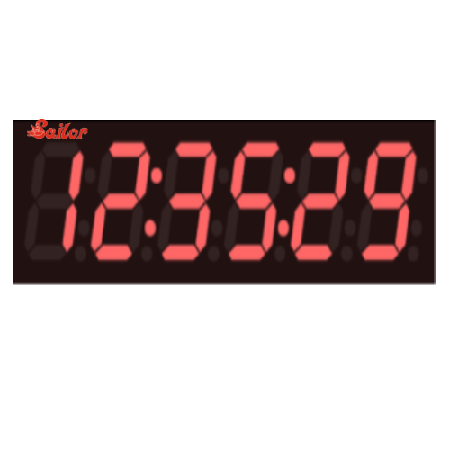 Red Color Digital Clock - Features: High Quality