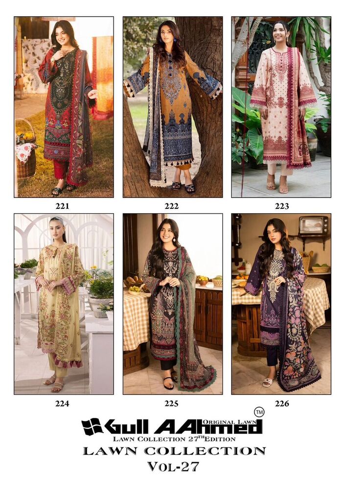 Gull AAhmed Lawn Vol-27  Karachi Dress Material