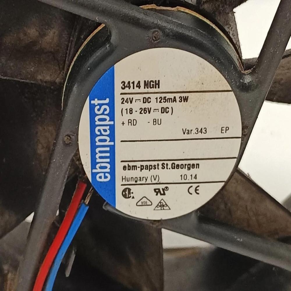 ebmpapst 3414 NGH Axial Fan 24V-125mA 3W DC Brushless Air Cooling Fan 3000 RPM 90 * 90 * 25mm 2Wire