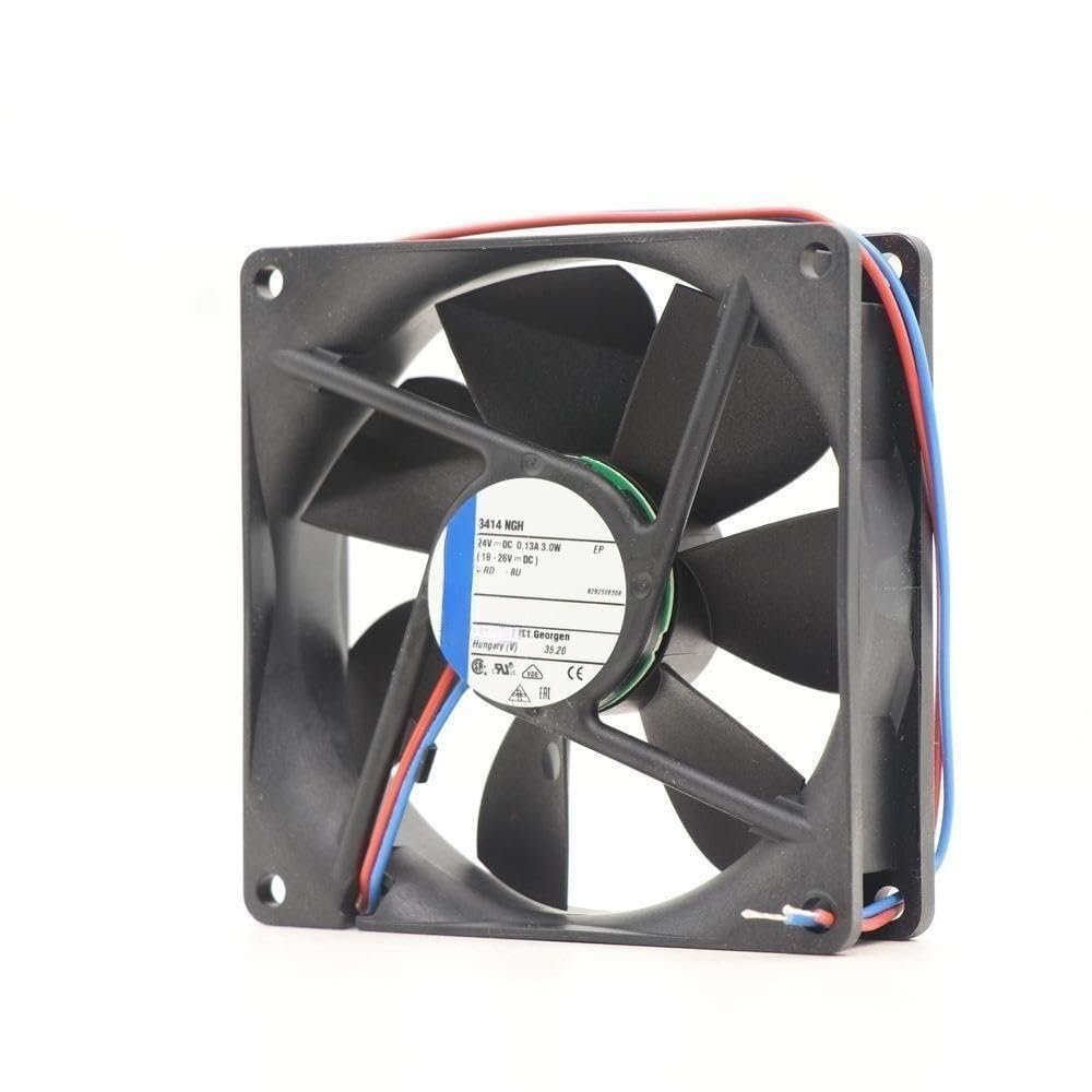 ebmpapst 3414 NGH Axial Fan 24V-125mA 3W DC Brushless Air Cooling Fan 3000 RPM 90 * 90 * 25mm 2Wire