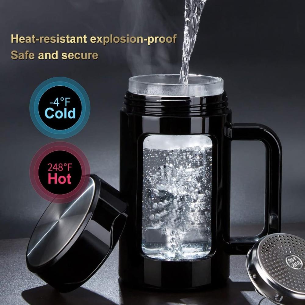 GLASS MUG WITH HANDLE 450 ML