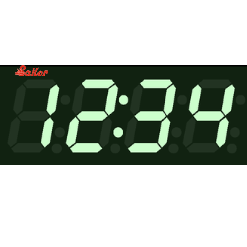 Green Color Digital Clock - Features: High Quality
