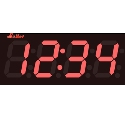 Red Color Digital Clock - Features: High Quality