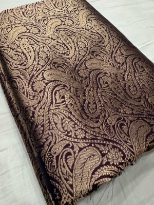 Banarasi Pure Katan Silk Saree - Color: Brown