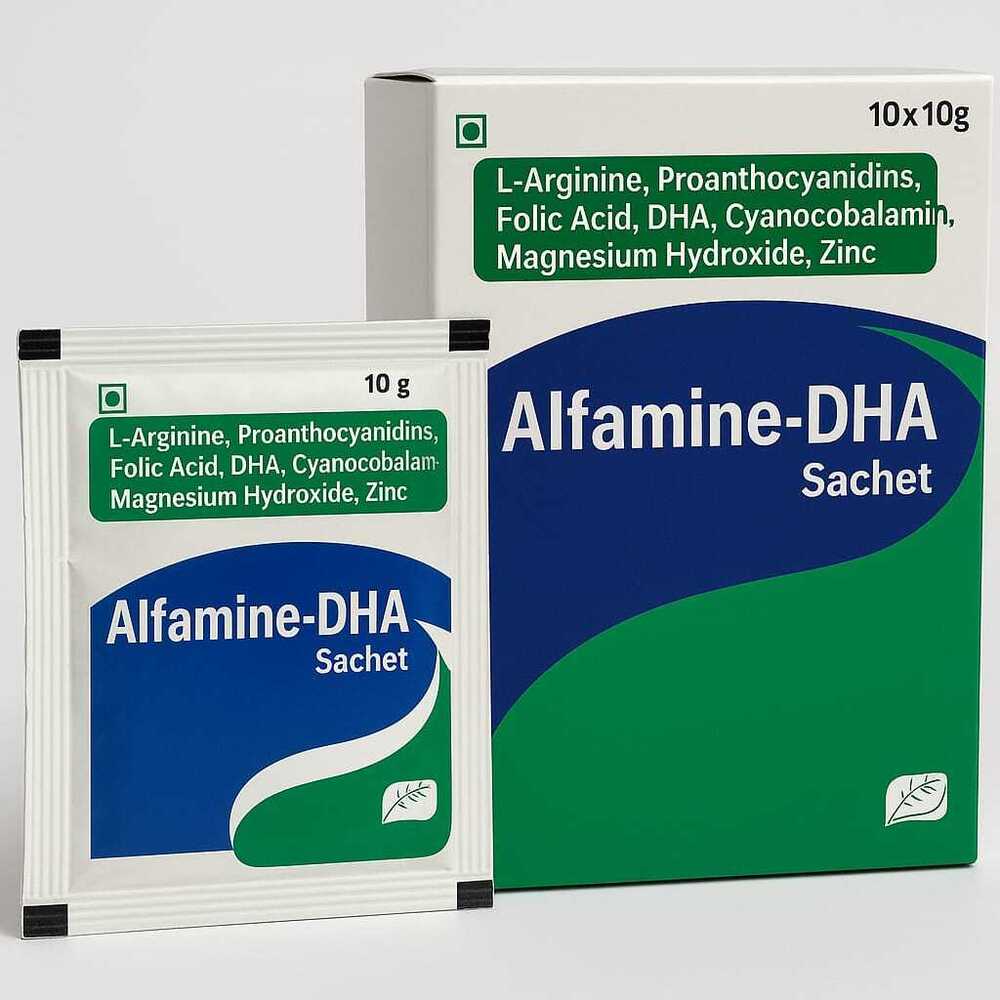 L-Arginine, Proanthocyanidins, Folic Acid, DHA, Cyanocobalamin, Magnesium Hydroxide, Zinc