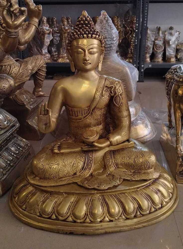 Budha brass idol