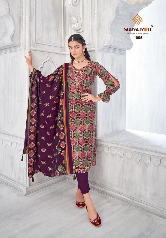 Suryajyoti Priyanka Advance Vol-01 A Dress Material