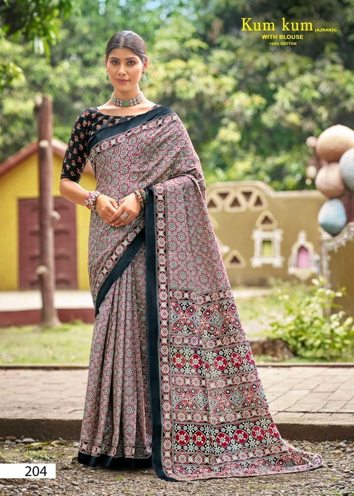 Lakhani Kum Kum Ajrakh Vol-02  Cotton Sarees
