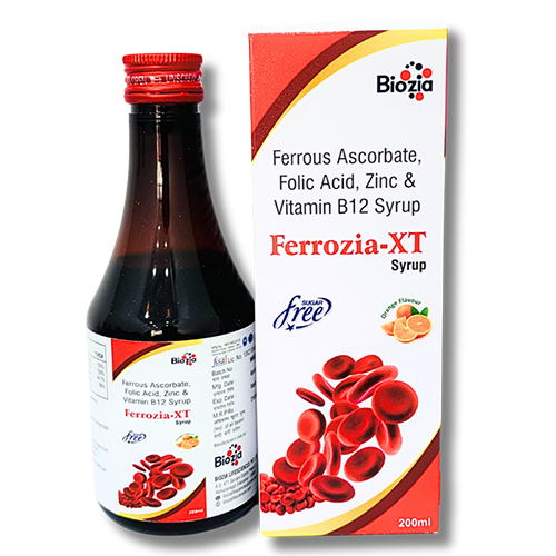 200 ML Ferrous Ascorbate Folic Acid Zinc And Vitamin B12 Syrup