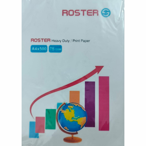 75Gsm A4 X 500 Heavy Duty Print Paper - Color: White