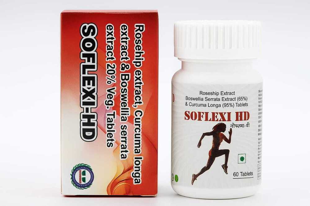 Rosehip extract, Curcuma longa extract & Boswellia serrata extract 20% Veg. Tablets