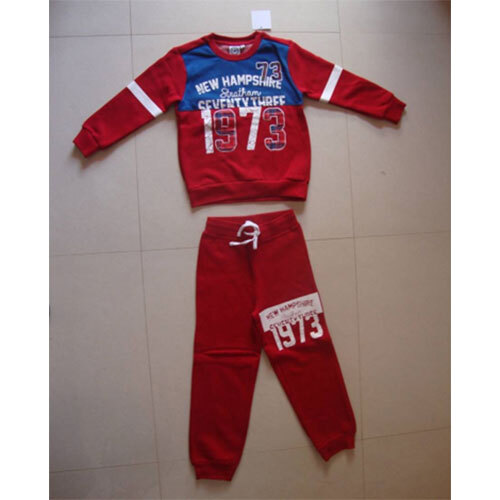Boys Fleece Set 240 Gsm - Color: Red