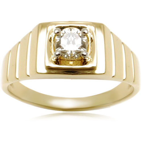 पुरुषों की सॉलिटेयर डायमंड रिंग