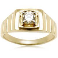 पुरुषों की सॉलिटेयर डायमंड रिंग