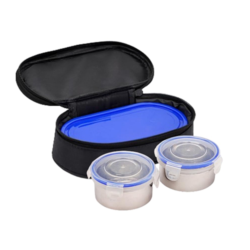 Glare Stainless Steel Lunch Box - Color: Silver