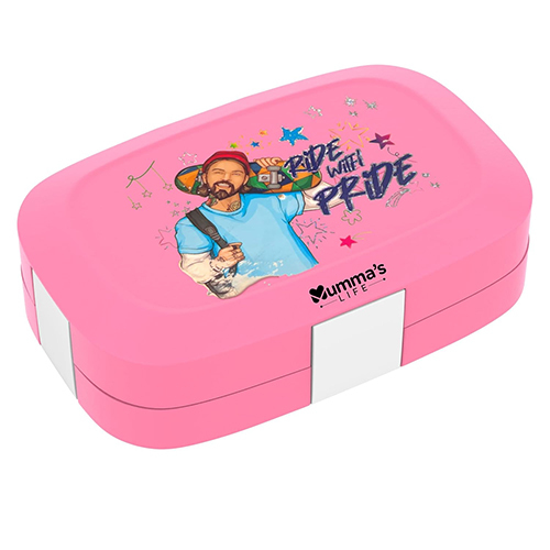 Pink Stainless Steel Tiffin Box - Capacity: 135 Milliliter (Ml)