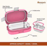 Pink Stainless Steel Tiffin Box