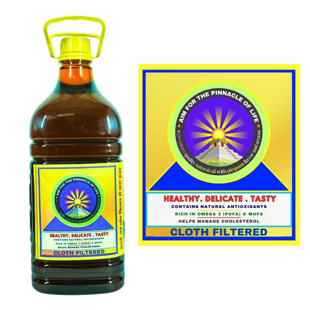 Shree Arnaa Cold Screw Pressed Mustard Oil 5 Ltr - Application: Cooking