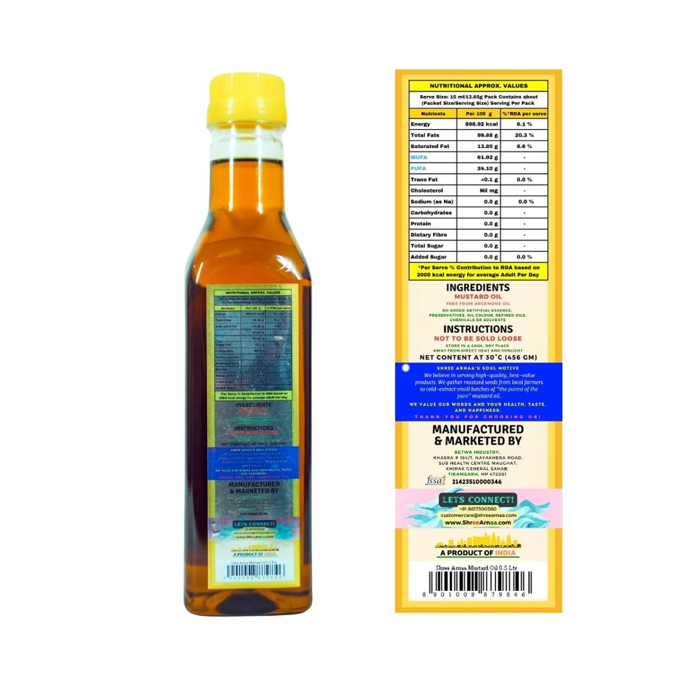 SHREE ARNAA Mustard Oil 0.5 LTR