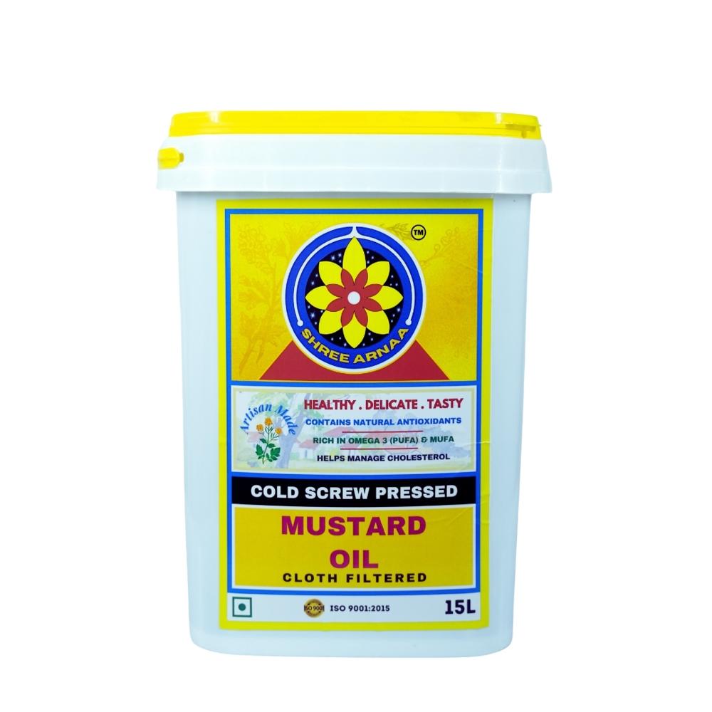 Shree Arnaa Mustard Oil 15 Ltr Tin - Application: Cooking