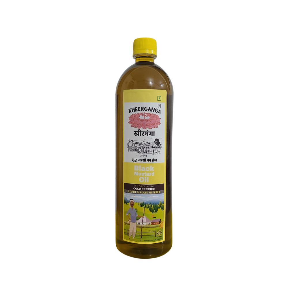 Kheerganga Cold Pressed Mustard Oil 1 Ltr - Cultivation Type: Organic