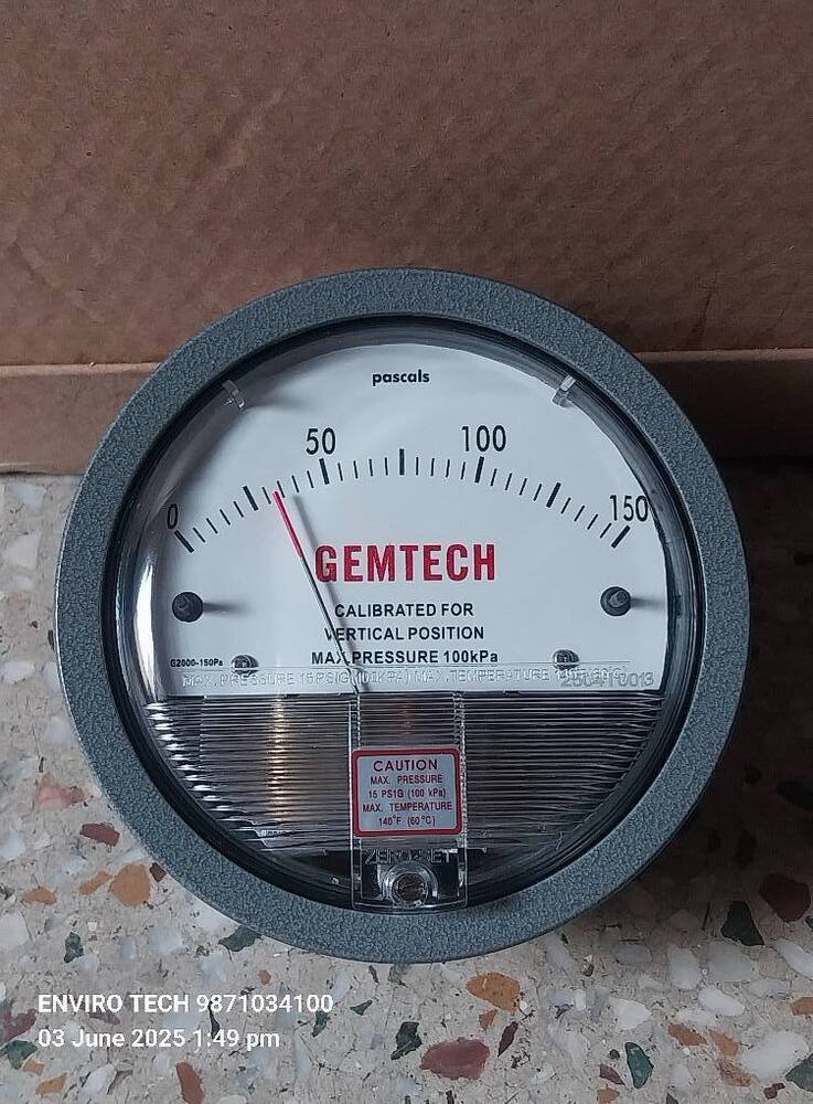 GEMTECH Differential Pressure Gauge Dealers Near Vimhans Hospital