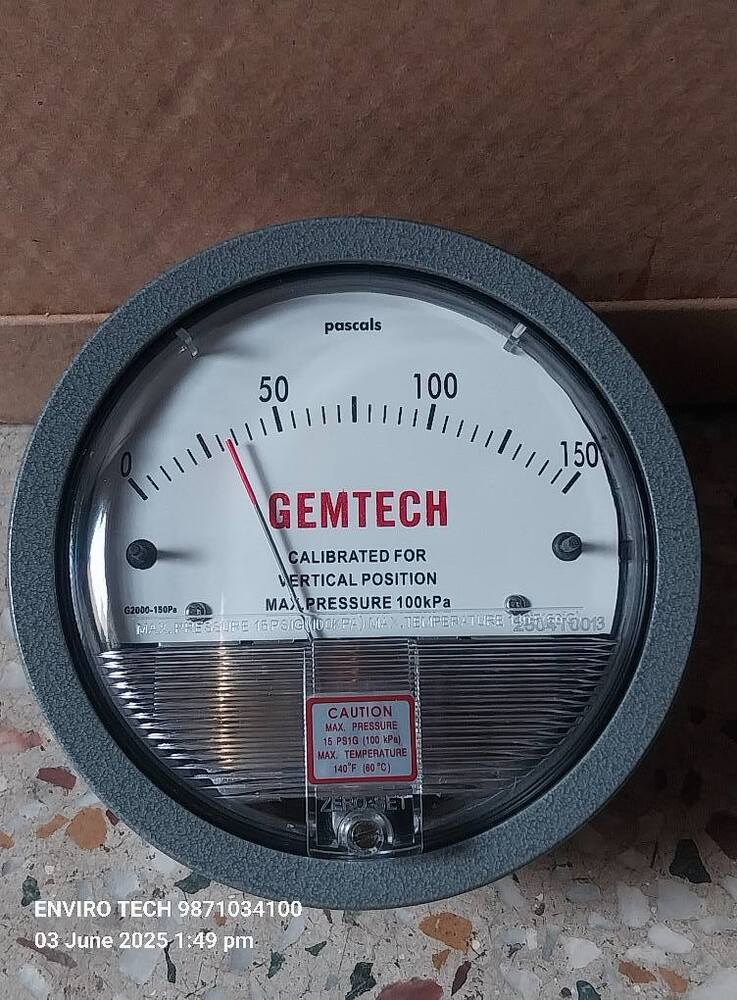 GEMTECH Differential Pressure Gauge Dealers Near Vimhans Hospital