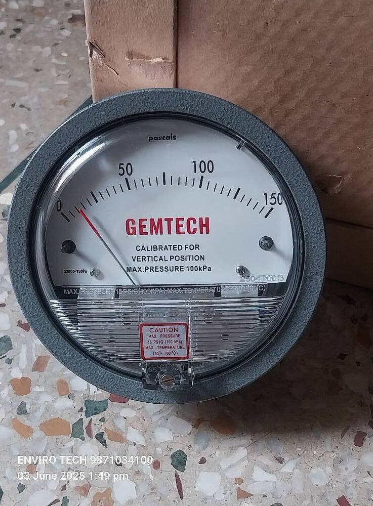 GEMTECH OMEGA TOP PRESSURE GAUGE